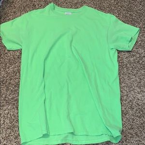green plain t shirt